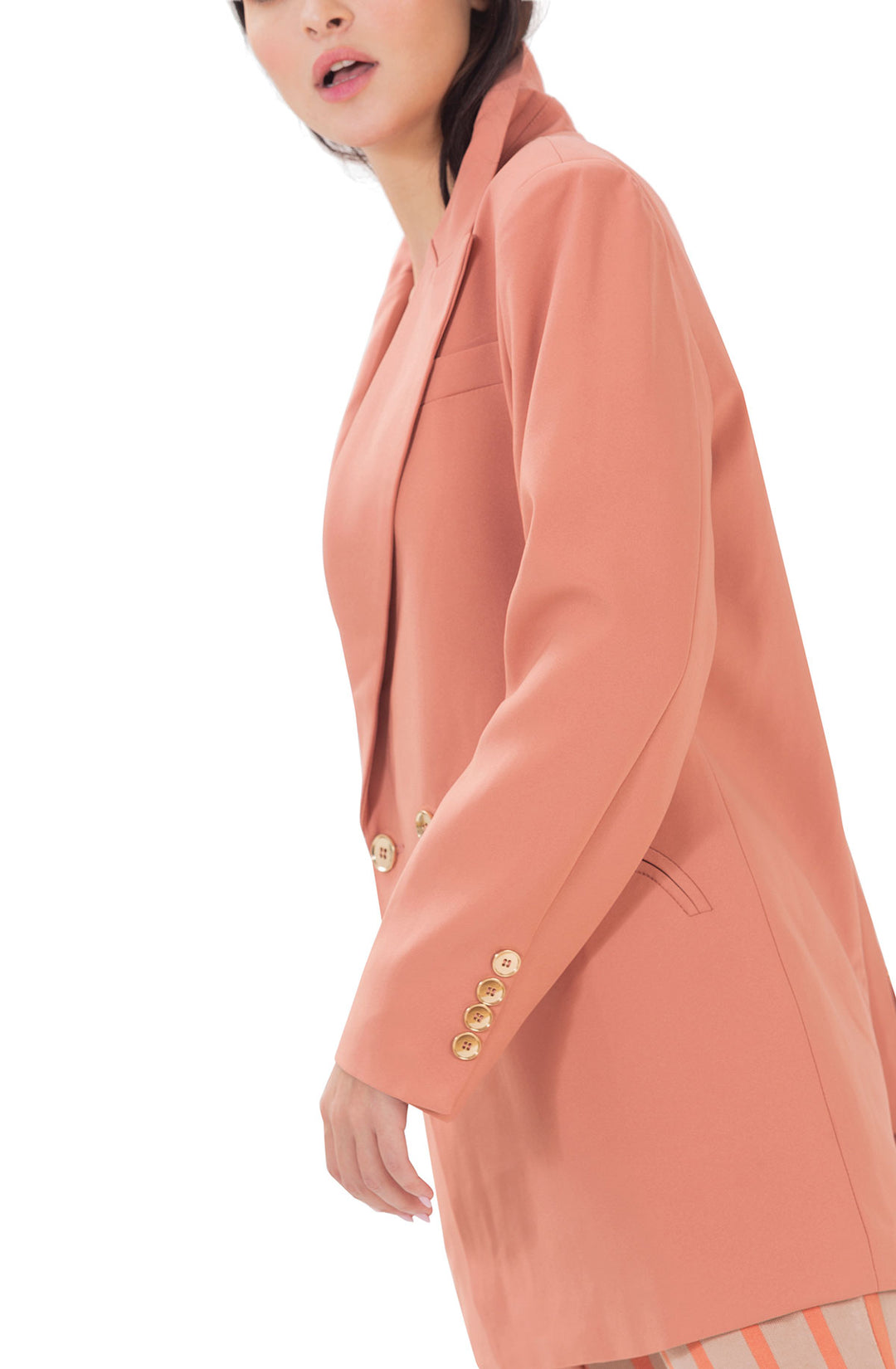 שמלת בלייזר אפריקוט