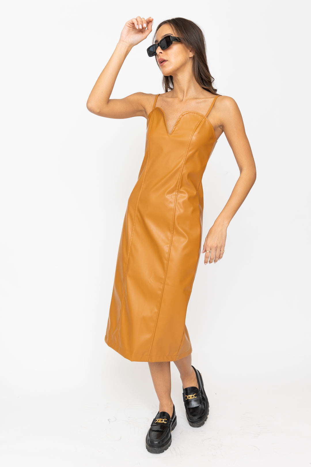 שמלת מלאני - כתום