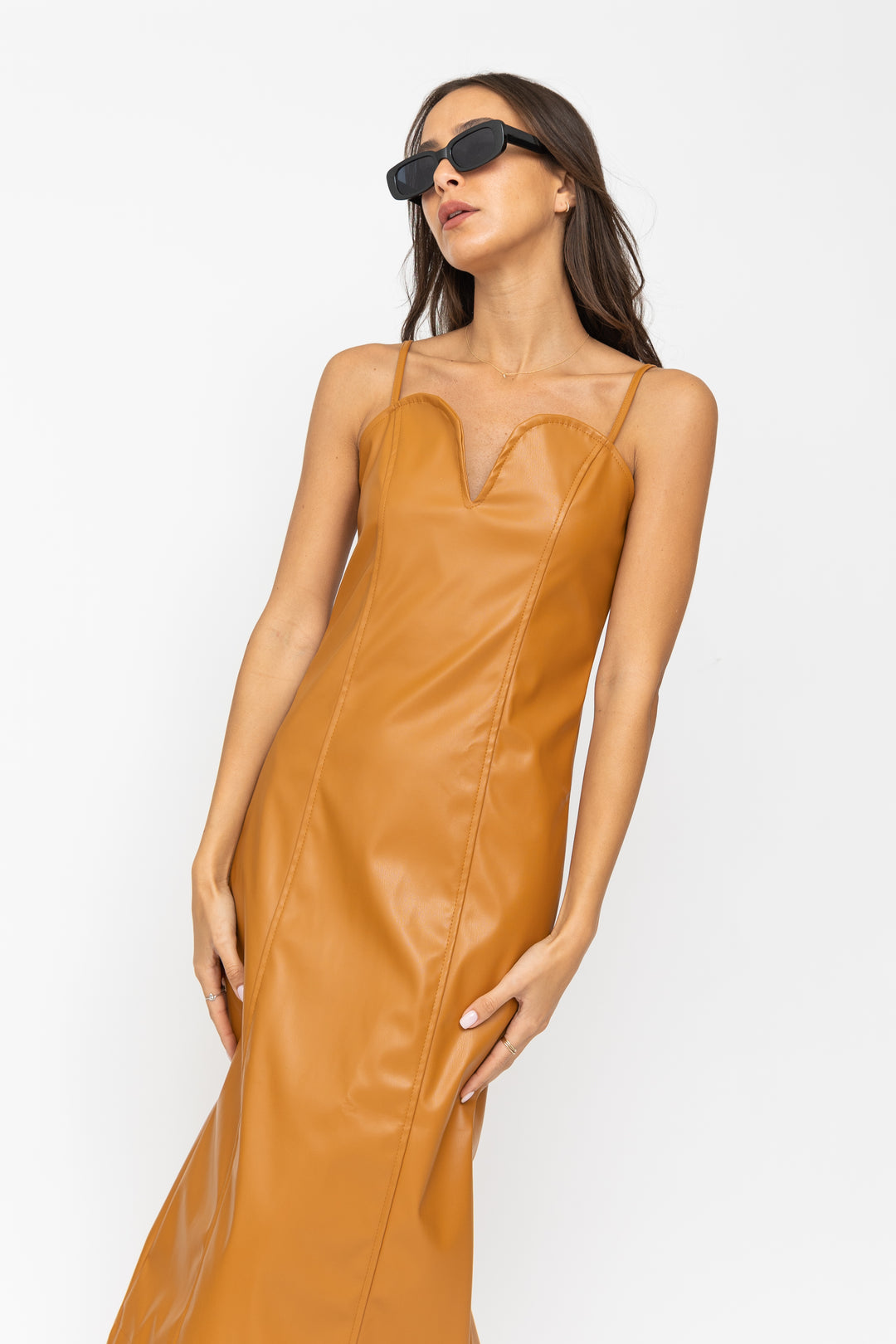 שמלת מלאני - כתום