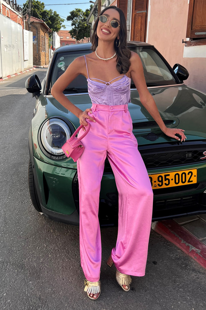 מכנסי ברי - פוקסיה