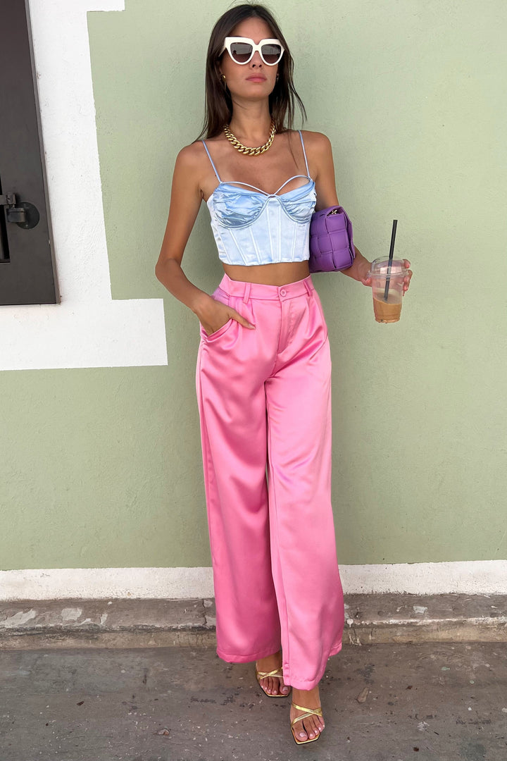 מכנסי ברי - פוקסיה