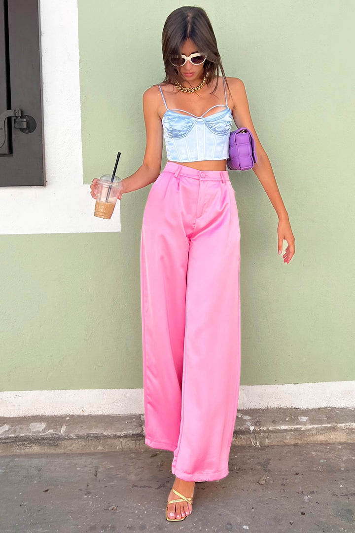 מכנסי ברי - פוקסיה