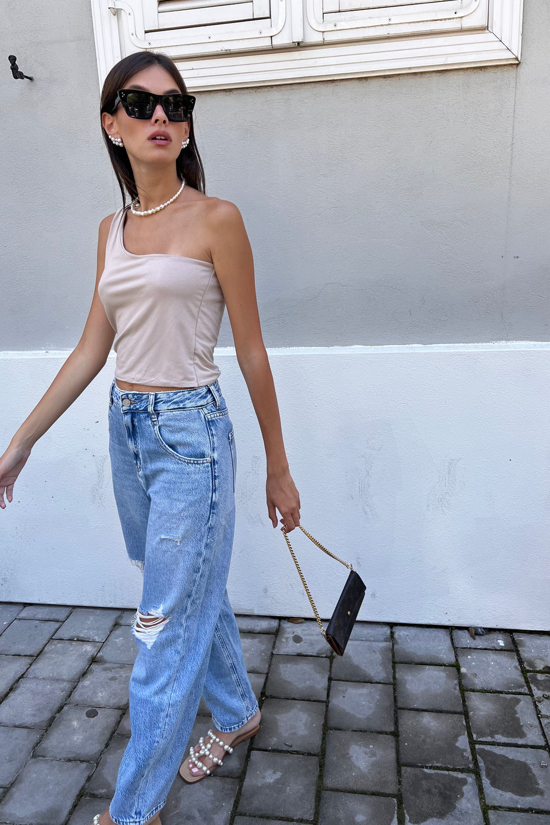 חולצת אסי - לבן