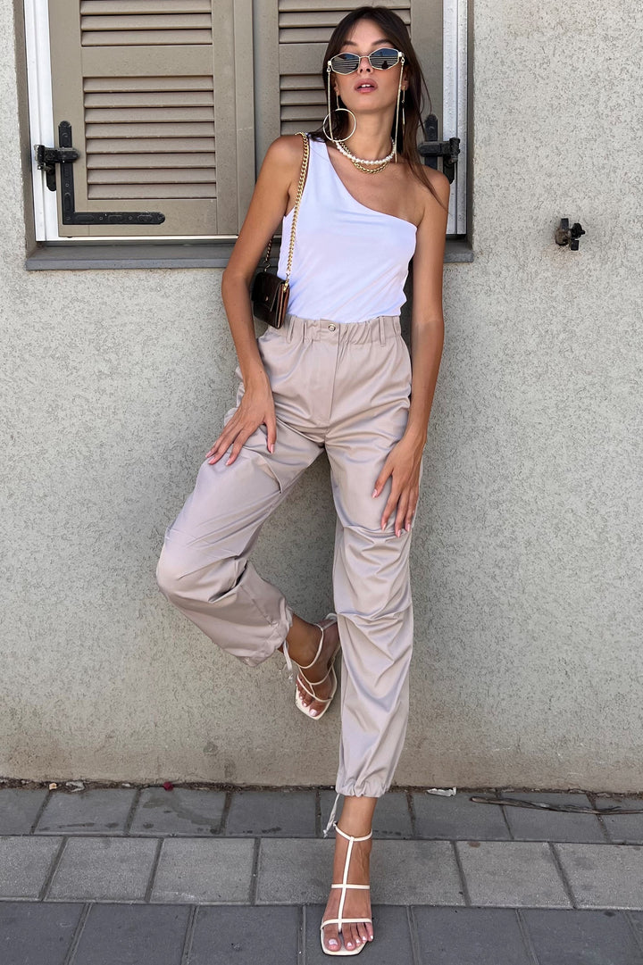 חולצת אסי - בז כהה