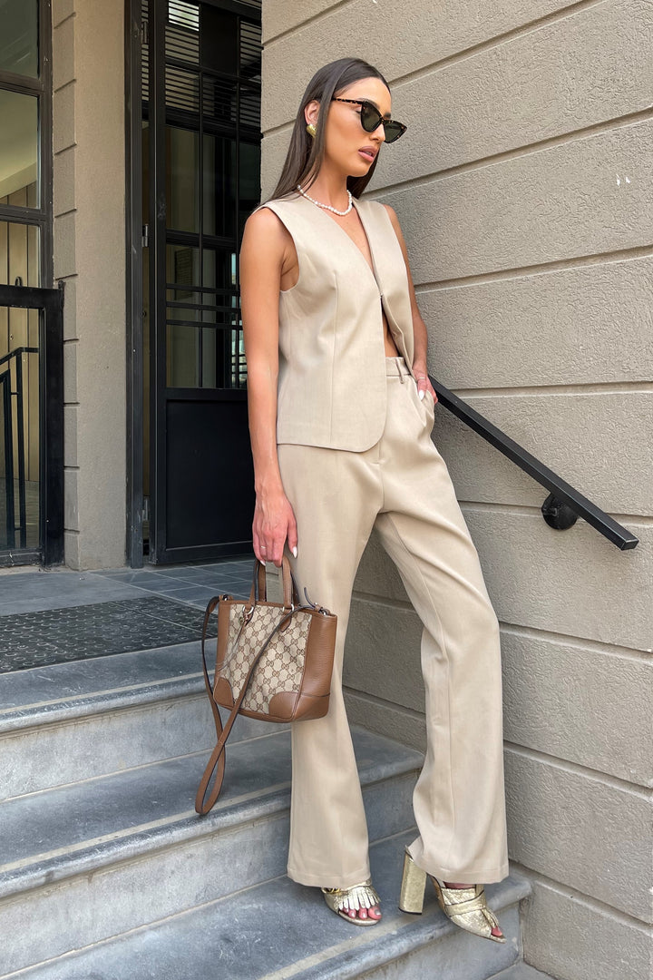 חליפת וסט גוהנה - לבן