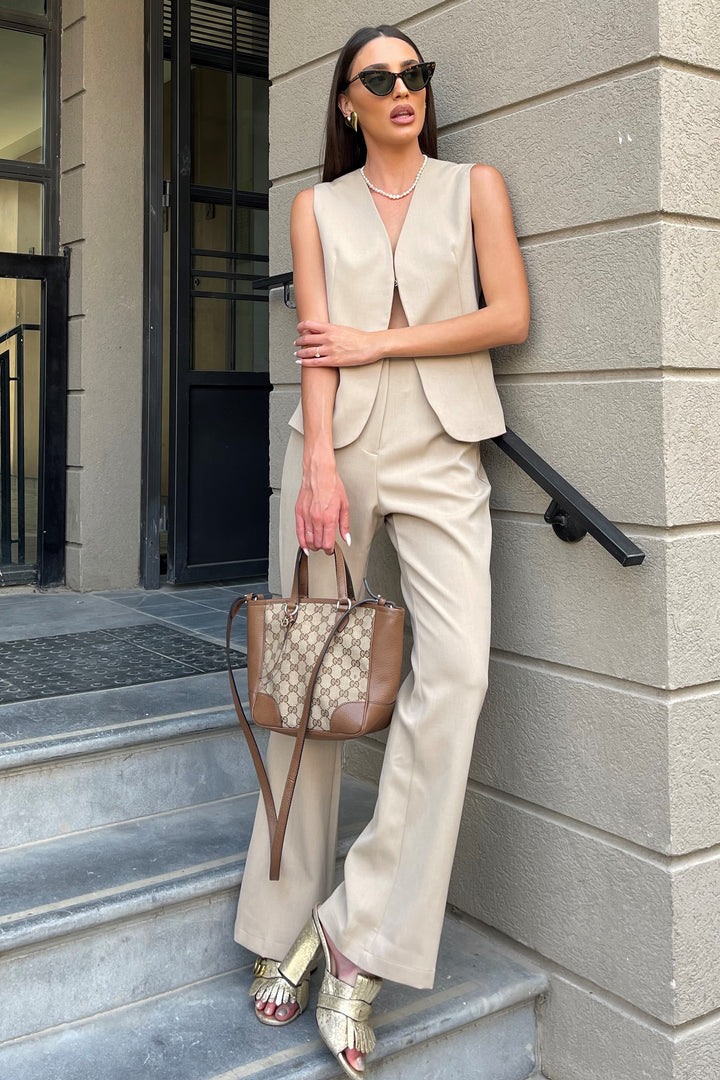 חליפת וסט גוהנה - לבן