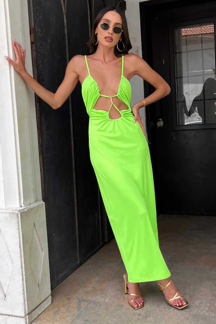 שמלת נדין - ירוק