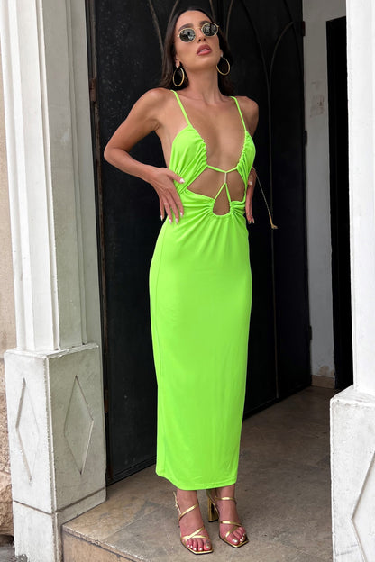 שמלת נדין - ירוק