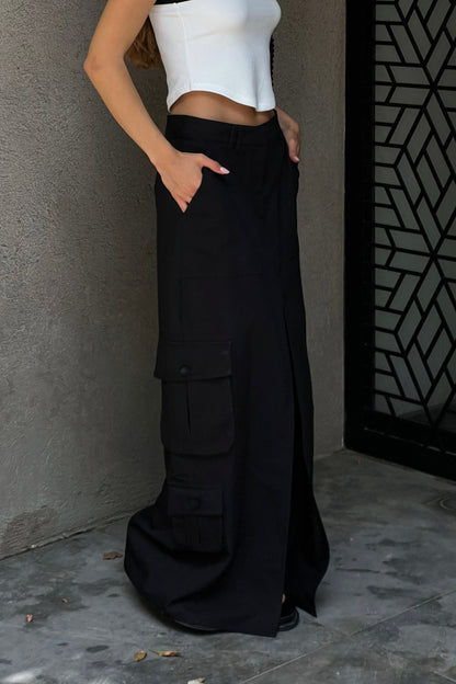 חצאית לולה - שחור