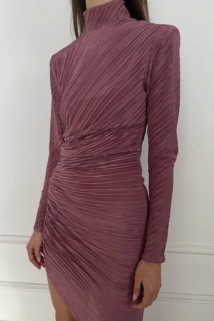 שמלת אמיליה מקסי -לבן/כסוף⁩