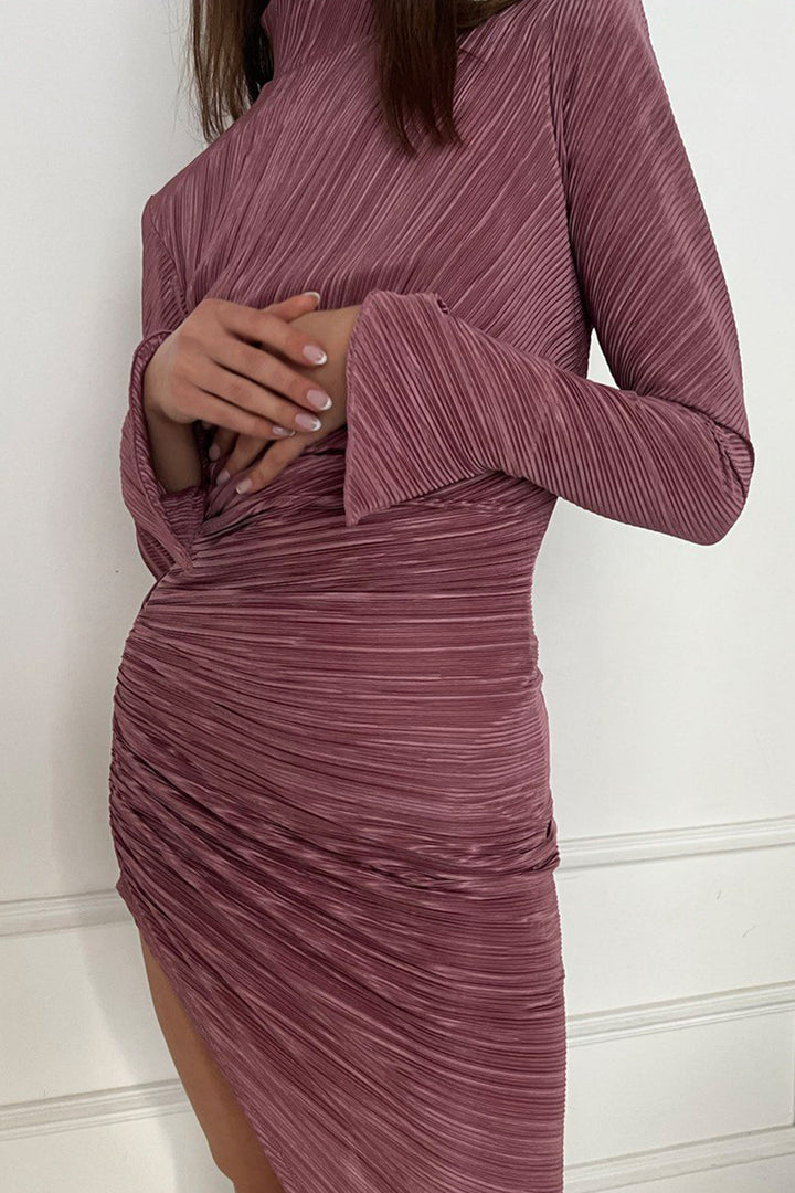 שמלת אמיליה מקסי -לבן/כסוף⁩