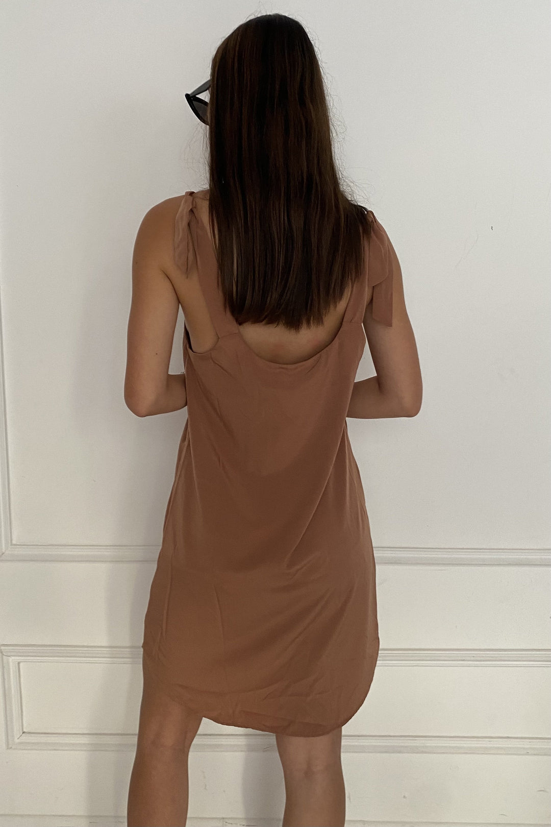 ⁨⁨שמלת אוליביה רקמה - בריק⁩⁩