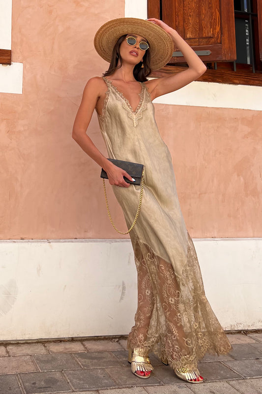 שמלת לנזי -זהב