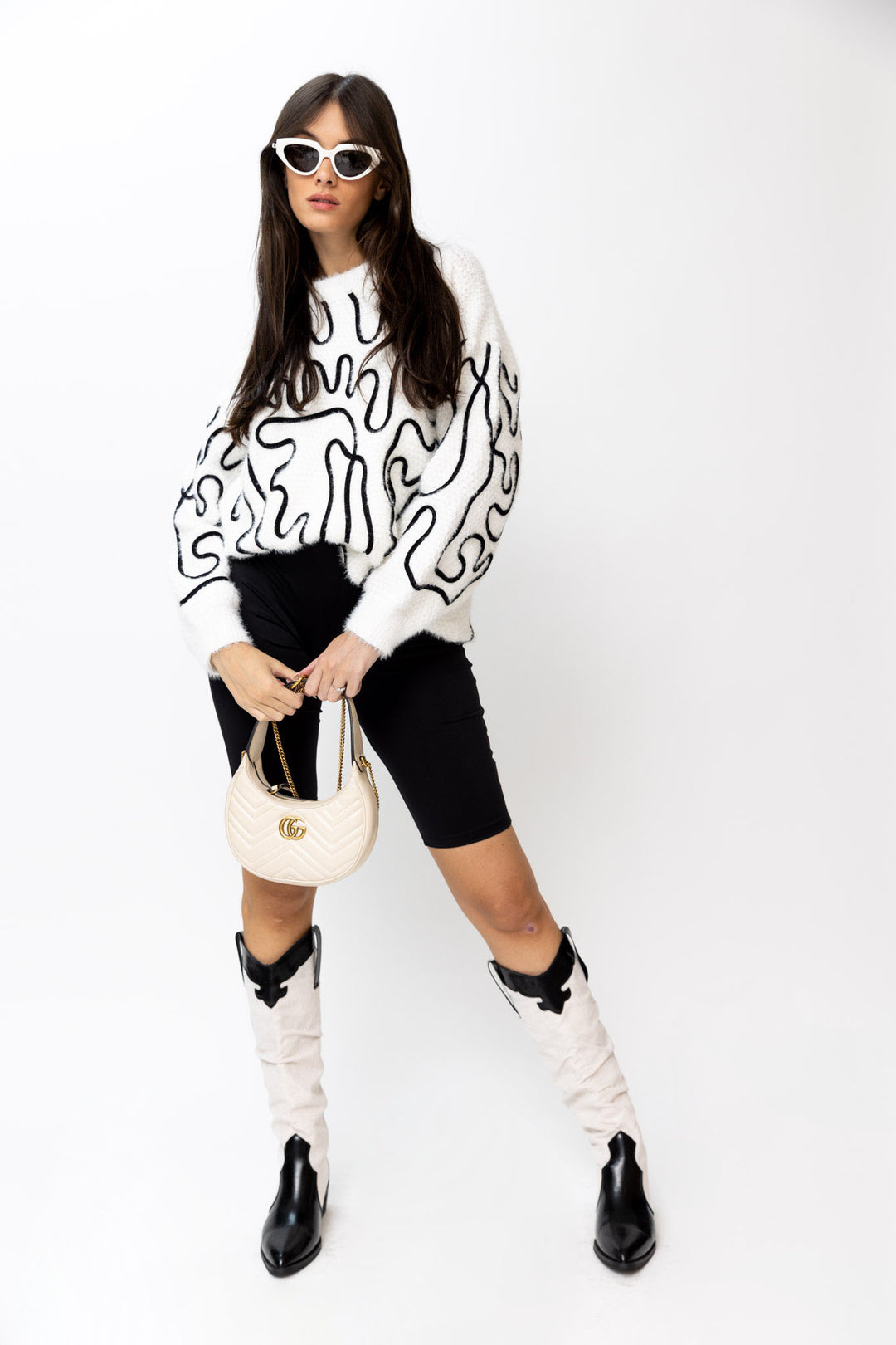 שמלת סריג ליין