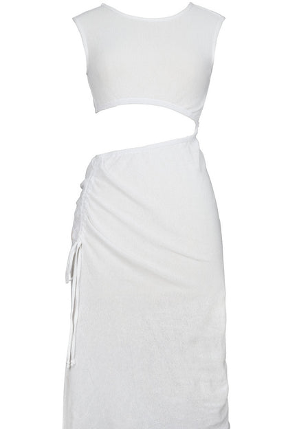 שמלת רודוס צבע לבן - RHODES DRESS COLOR WHITE
