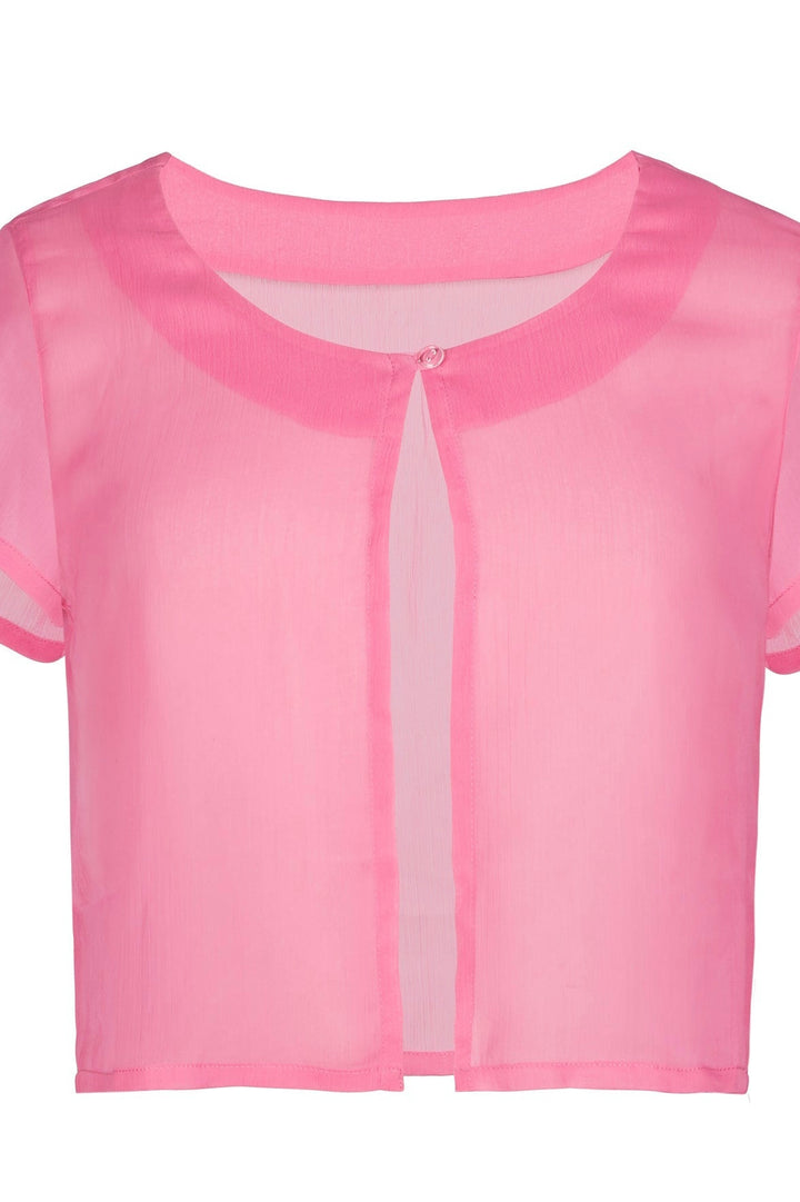 חולצה קצרה צבע ורוד - BEACH SHIRT COLOR PINK