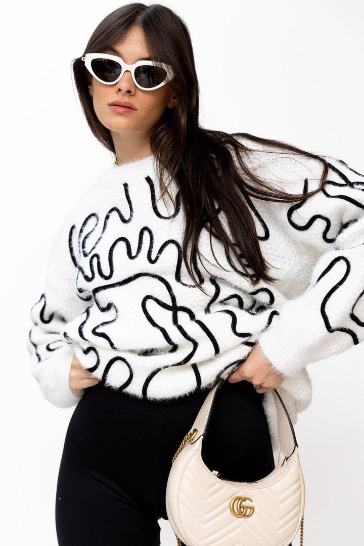 שמלת סריג ליין