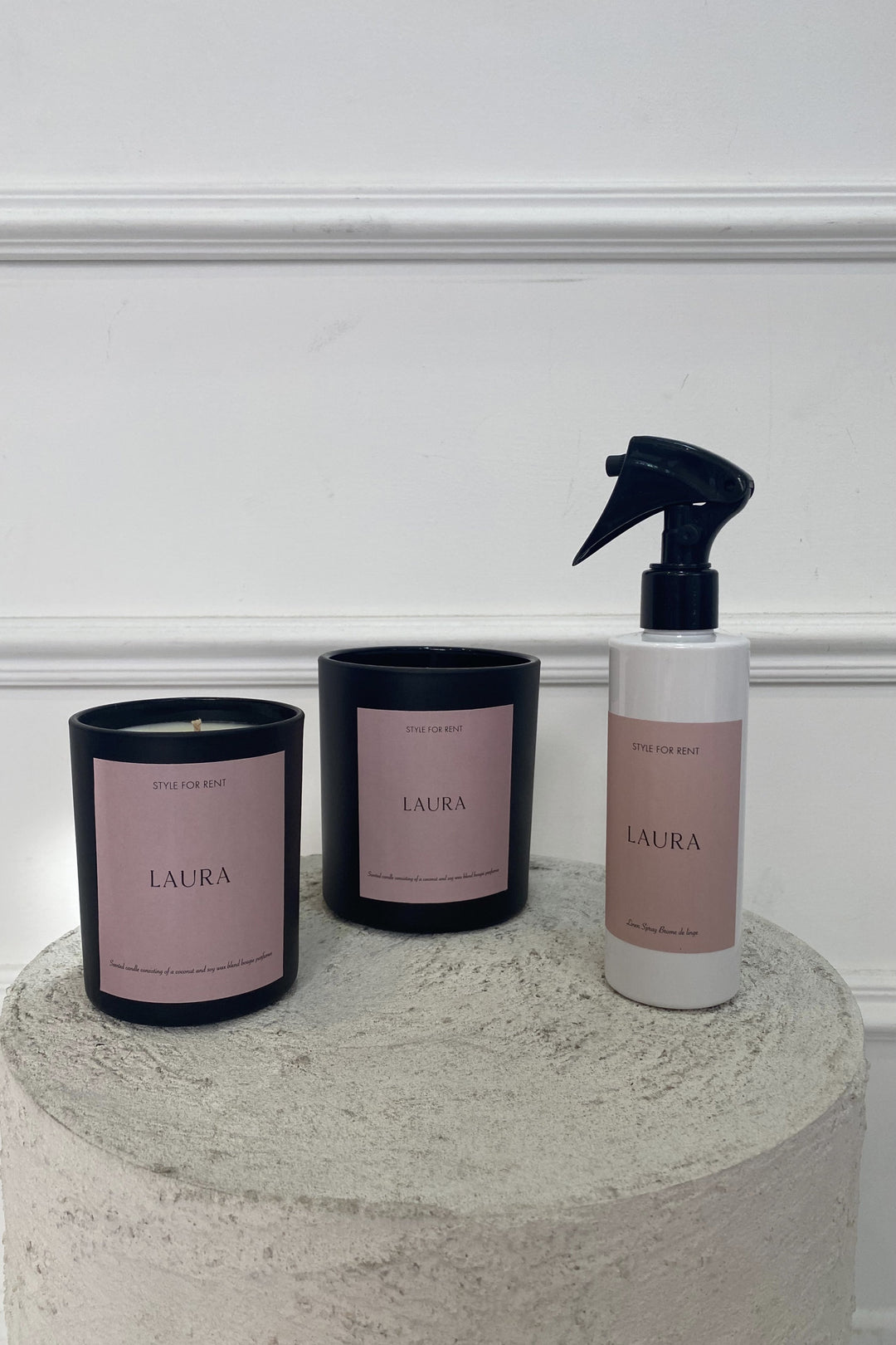 LAURA⁩⁩  - ECVLUSIVE נר קרמיקה בינוני