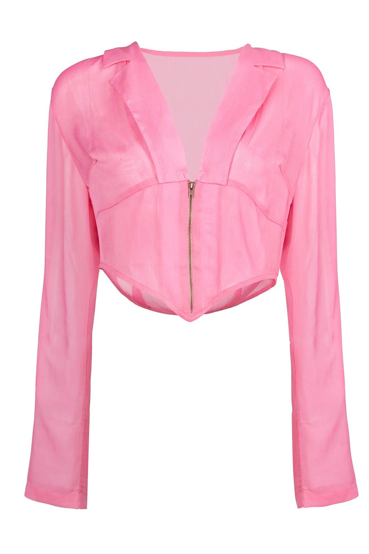 BEACH LONG SHIRT COLOR PINK