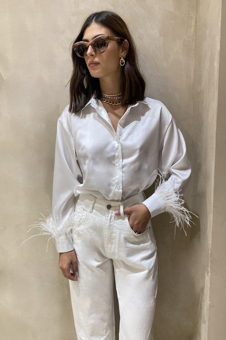 חולצה מכופתרת פאני סאטן